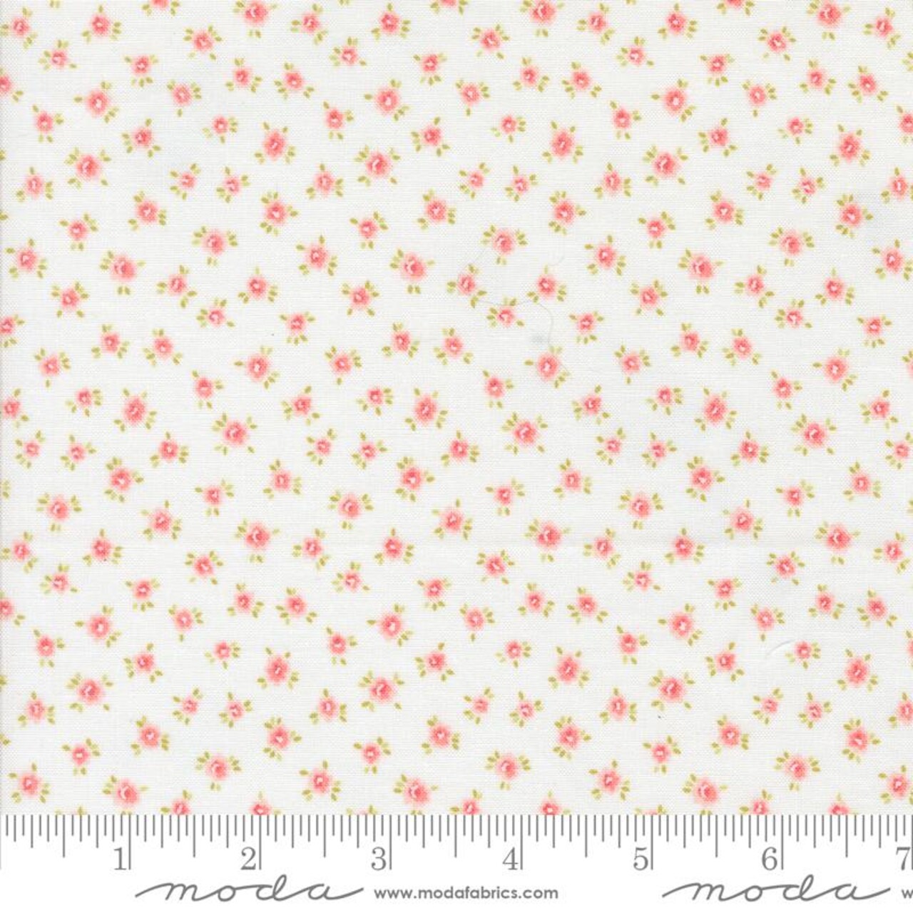 Fabric Moda Off White Little Posies Memory Lane by the Quarter Yard 18783-11